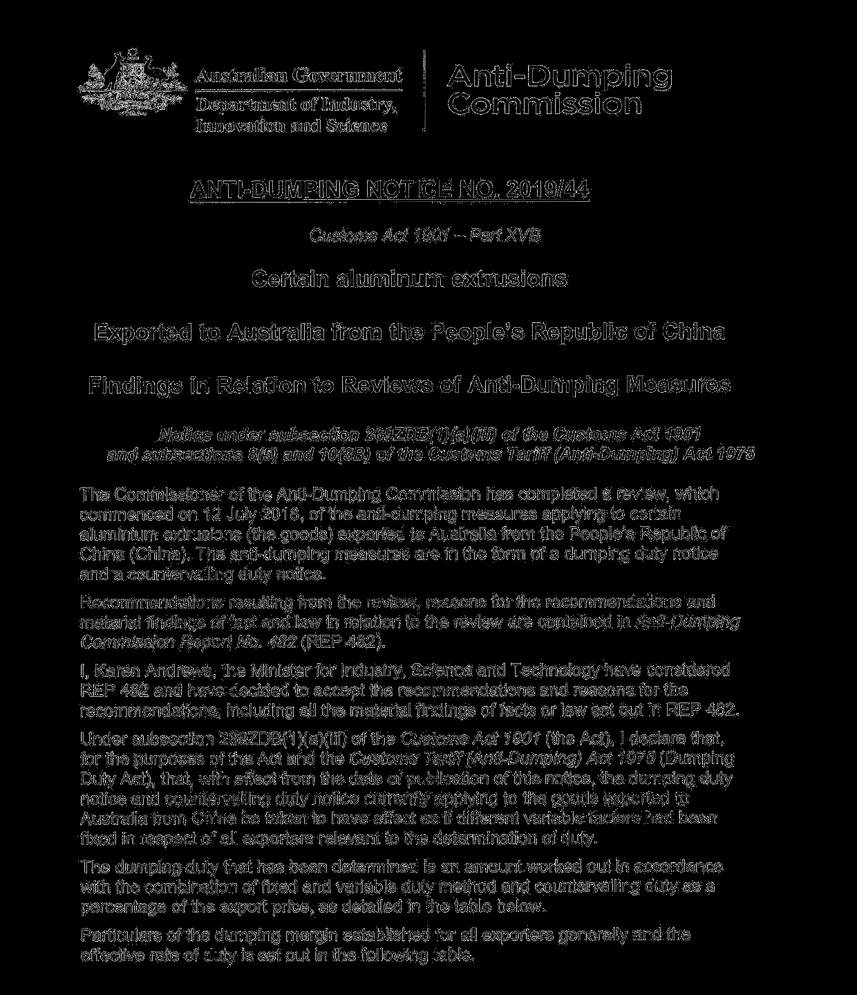 我司“雙反”案在澳“畢業”， 獲0.2%象征性反補貼稅率結束復審之路！