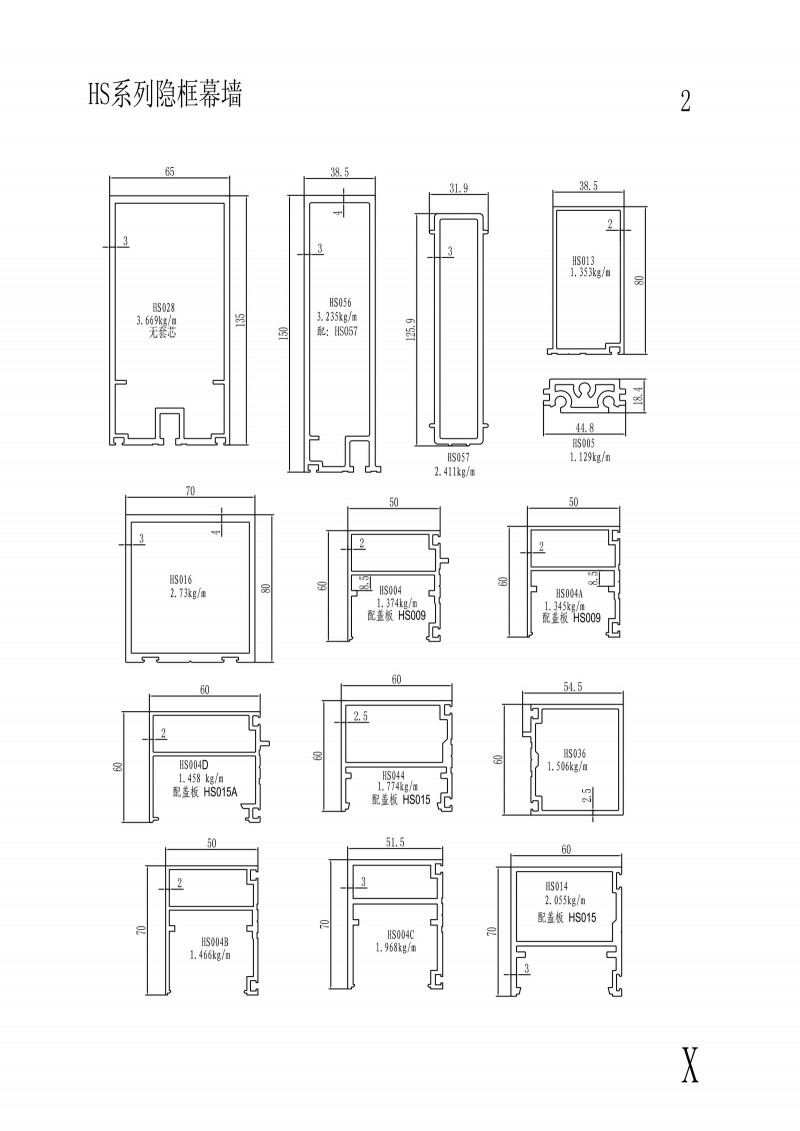HS系列隱框幕墻